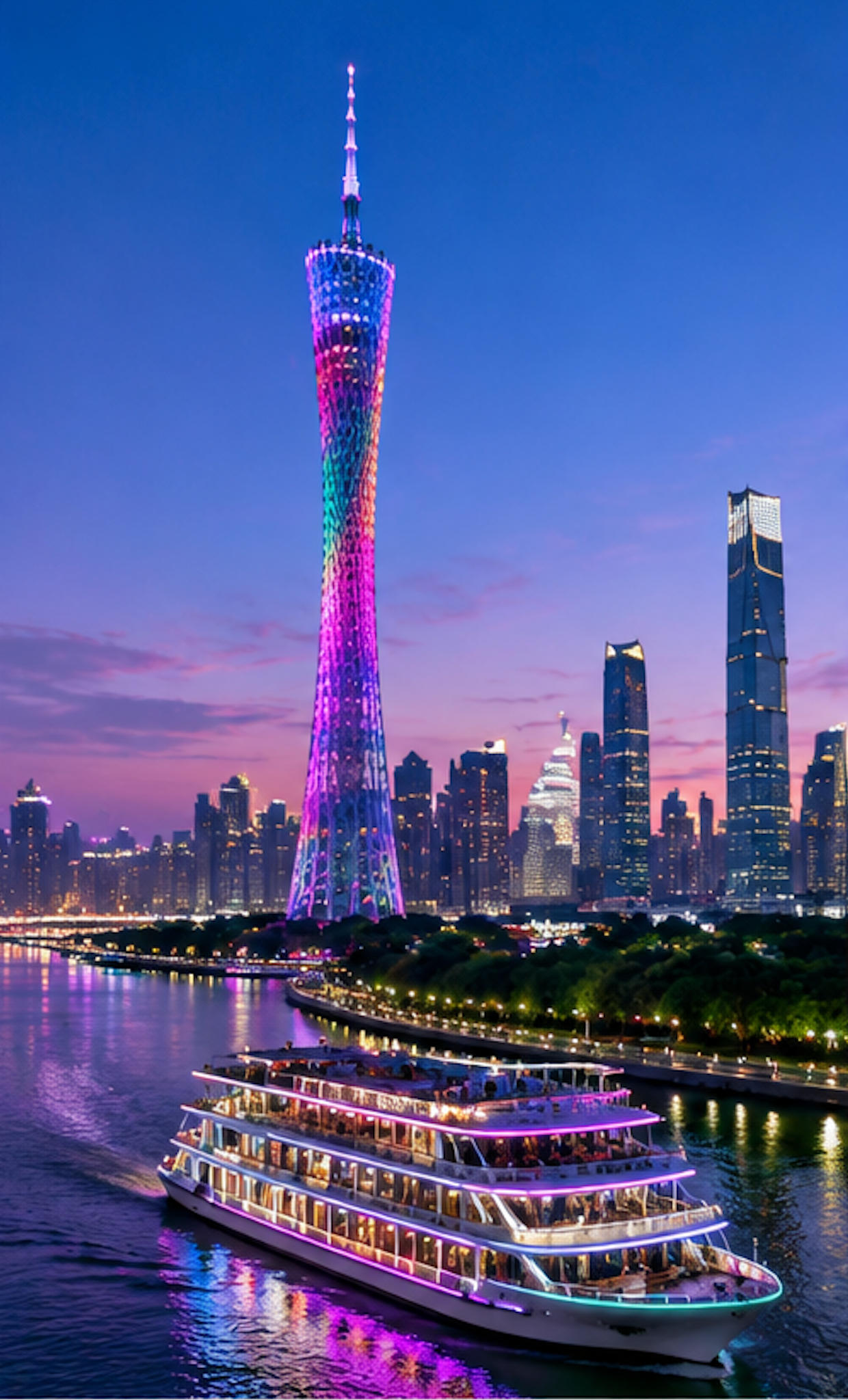 Canton Tower and Pearl River